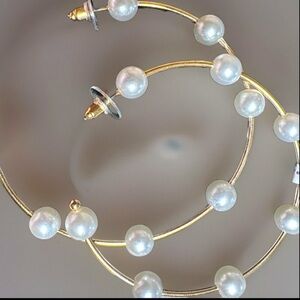 NWT Free People Hoop Gold Earrings